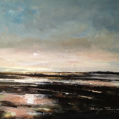 Marée basse dans la baie  , réf : 129 van Philippe Perennou, Schilderij te koop op Singulart