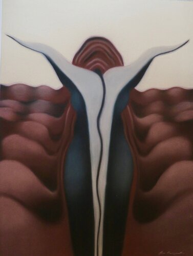 Womanscape  3 van Chris Baumgartner, Werk op papier te koop op Singulart