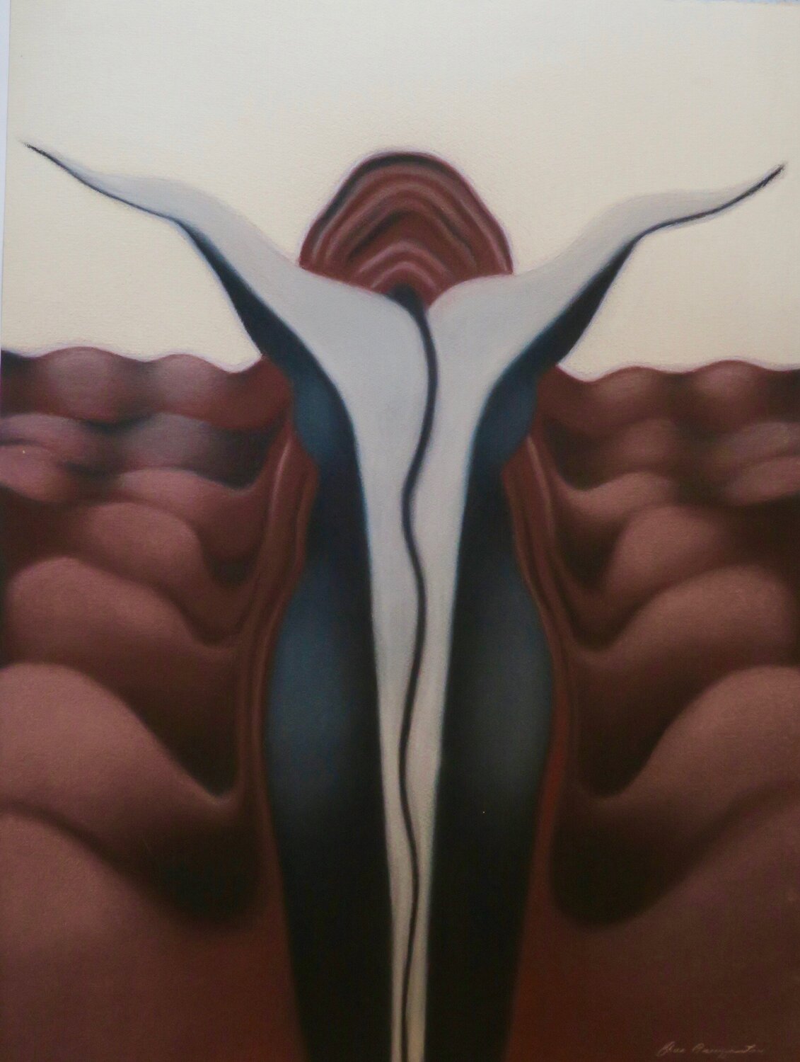 Womanscape  3 Chris Baumgartner Werk op papier te koop