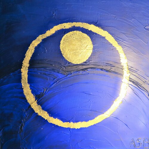 Space Blue di Anne-Sophie A Bettembourg, Pittura in vendita su Singulart