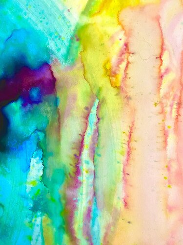 Transparent blue clouds di Anne-Sophie A Bettembourg, Pittura in vendita su Singulart