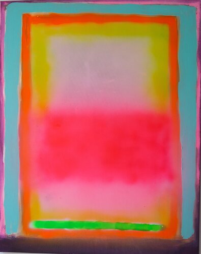 Sunset Pinky di Anne-Sophie A Bettembourg, Pittura in vendita su Singulart