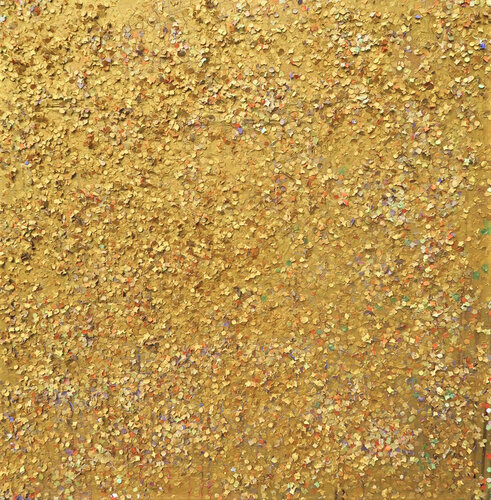 GOLDEN CONFETTIS di Anne-Sophie A Bettembourg, Pittura in vendita su Singulart