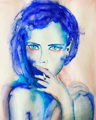 Smoke di Anne-Sophie A Bettembourg, Pittura in vendita su Singulart