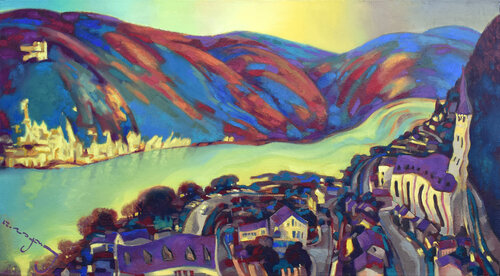 Rhine # 4 van Alexander Lufer, Schilderij te koop op Singulart