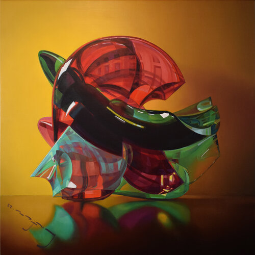 Red Wagon von Alexander Lufer, Malerei kaufen auf Singulart