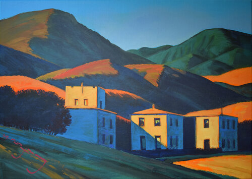 Earth Landscapes (Condo) de Alexander Lufer, Pintura a la venta en Singulart