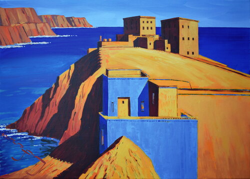 Earth Landscapes (Old Palace) de Alexander Lufer, Pintura a la venta en Singulart