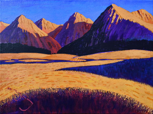 Earth Landscapes (Yellow Valley) von Alexander Lufer, Malerei kaufen auf Singulart