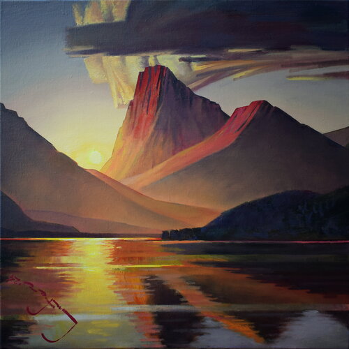 Earth Landscapes (Open Water) de Alexander Lufer, Pintura a la venta en Singulart