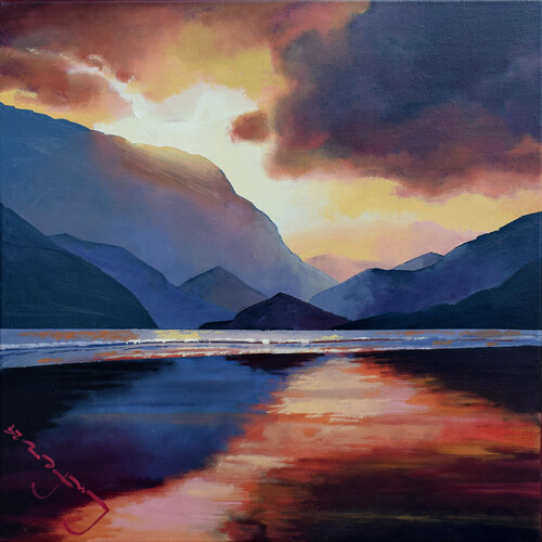 Earth Landscapes (Ebb Tide) by Alexander Lufer, Painting for Sale on Singulart