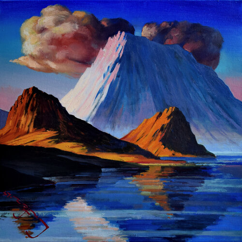 Earth Landscapes (Water’s Edge) di Alexander Lufer, Pittura in vendita su Singulart