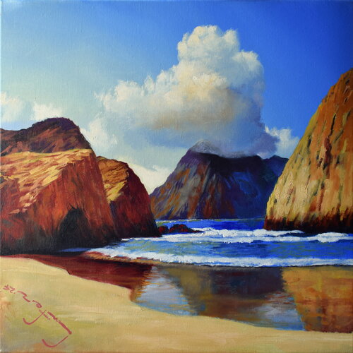 Earth Landscapes (Cloud Breez﻿e) van Alexander Lufer, Schilderij te koop op Singulart