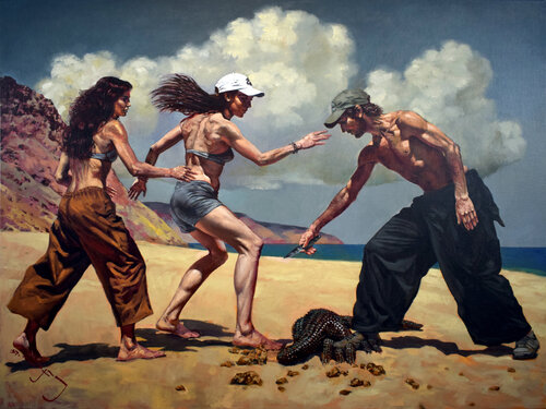 Sea Gifts (Salvation) di Alexander Lufer, Pittura in vendita su Singulart