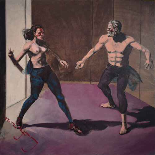 Watchmen (Sinful Veil) van Alexander Lufer, Schilderij te koop op Singulart