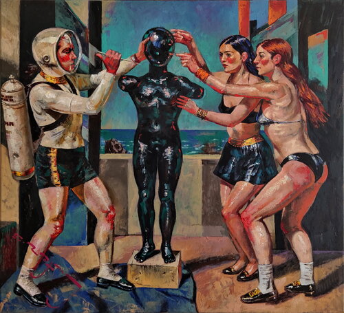 Watchmen (Antique Lovers) by Alexander Lufer, Painting for Sale on Singulart