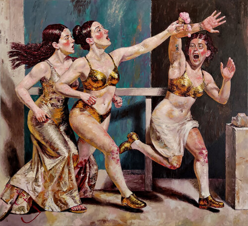 Watchmen (Ice Cream) de Alexander Lufer, Pintura a la venta en Singulart