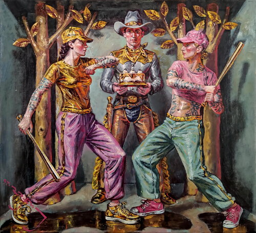 Watchmen (Time Hunger) di Alexander Lufer, Pittura in vendita su Singulart