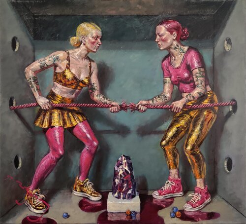 Watchmen (Future Fracture) van Alexander Lufer, Schilderij te koop op Singulart
