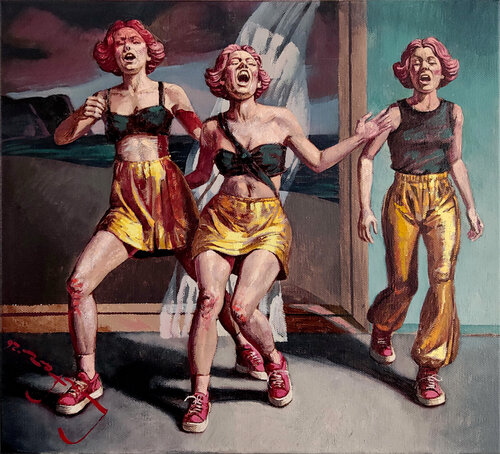 Watchmen (Backup Singers) by Alexander Lufer, Painting for Sale on Singulart