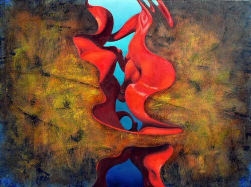 Fatal Eggs XII van Alexander Lufer, Schilderij te koop op Singulart