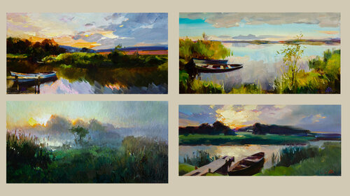 Series of pictorial studies 1 van Khodakivskyi Vasyl, Schilderij te koop op Singulart