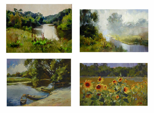 Series of pictorial studies 2 van Khodakivskyi Vasyl, Schilderij te koop op Singulart