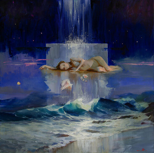 Amphitrite de Khodakivskyi Vasyl, Pintura a la venta en Singulart