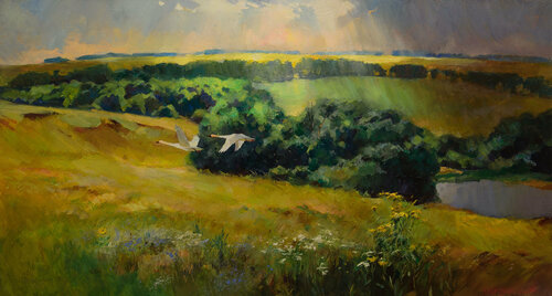 In search of peace by Khodakivskyi Vasyl, Painting for Sale on Singulart