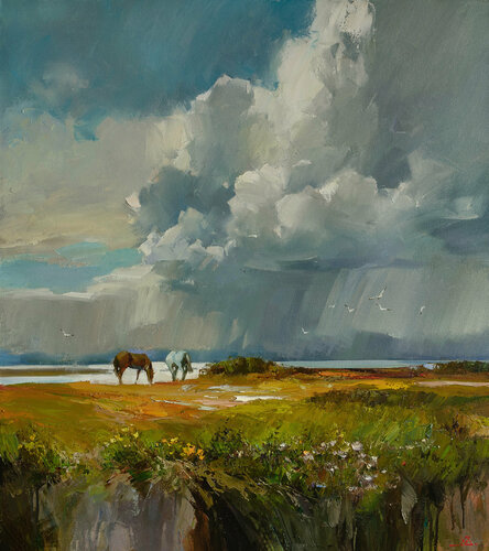 The smell of rain par Khodakivskyi Vasyl, Peinture en vente sur Singulart