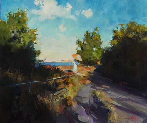 Goodbye to summer di Khodakivskyi Vasyl, Pittura in vendita su Singulart