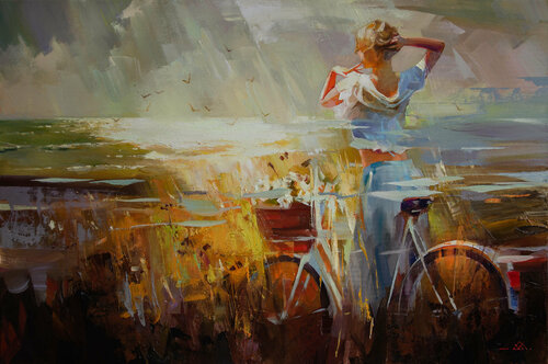 The salty breeze par Khodakivskyi Vasyl, Peinture en vente sur Singulart