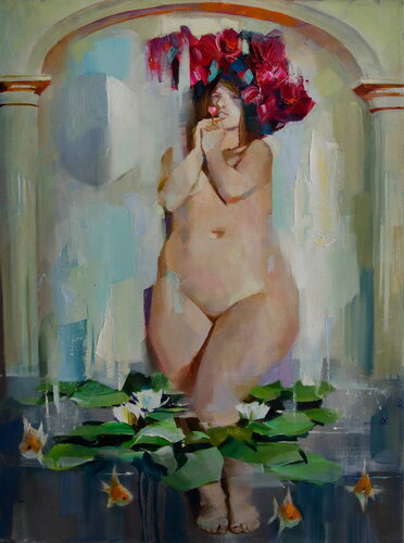 The bath di Khodakivskyi Vasyl, Pittura in vendita su Singulart