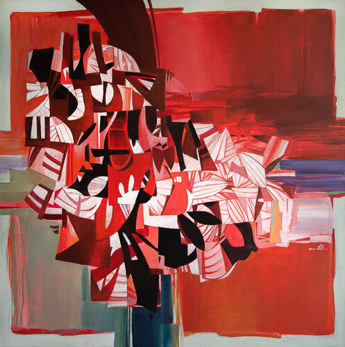 The red garden van Khodakivskyi Vasyl, Schilderij te koop op Singulart
