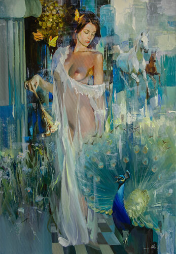 In the Garden of Eden von Khodakivskyi Vasyl, Malerei kaufen auf Singulart