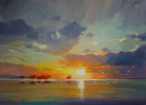 The evening is coming Khodakivskyi Vasyl
