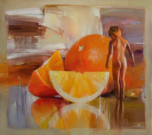 My childhood dreams di Khodakivskyi Vasyl, Pittura in vendita su Singulart