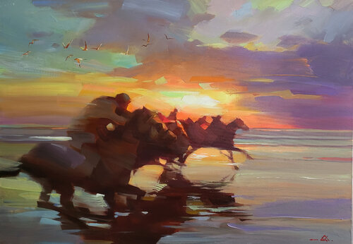 Wind over water van Khodakivskyi Vasyl, Schilderij te koop op Singulart