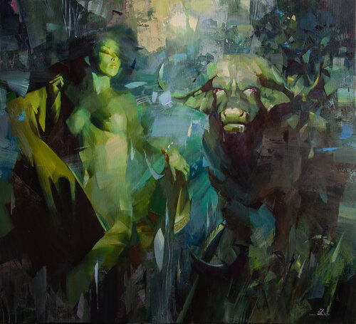 Glamorous games by Khodakivskyi Vasyl, Painting for Sale on Singulart