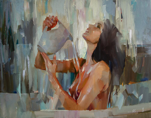 Summer bliss di Khodakivskyi Vasyl, Pittura in vendita su Singulart