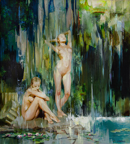 The spring-well di Khodakivskyi Vasyl, Pittura in vendita su Singulart
