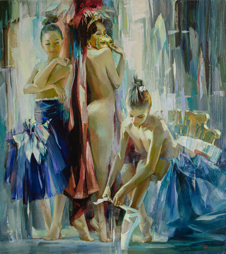 Dancers von Khodakivskyi Vasyl, Malerei kaufen auf Singulart