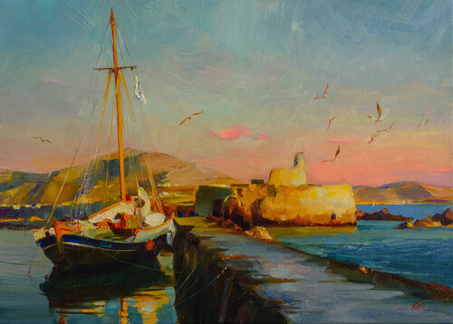 Evening silence von Khodakivskyi Vasyl, Malerei kaufen auf Singulart