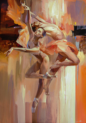 Dance of fire van Khodakivskyi Vasyl, Schilderij te koop op Singulart