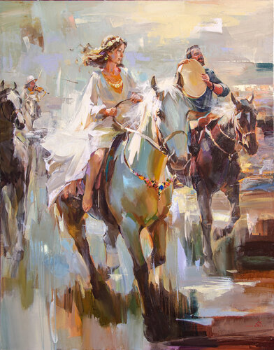 Romany wedding von Khodakivskyi Vasyl, Malerei kaufen auf Singulart