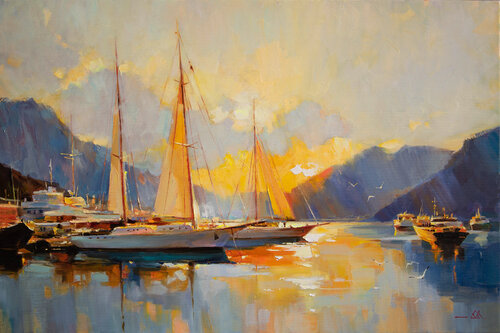 Evening calm van Khodakivskyi Vasyl, Schilderij te koop op Singulart