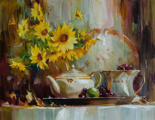 Golden glow von Khodakivskyi Vasyl, Malerei kaufen auf Singulart