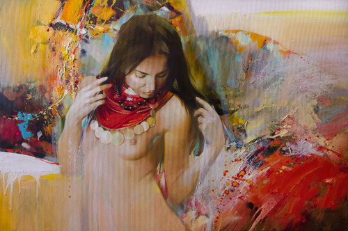 Gipsy princess van Khodakivskyi Vasyl, Schilderij te koop op Singulart