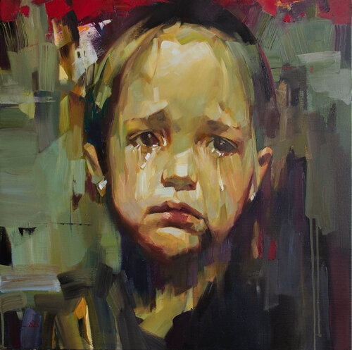 "Tears of an Angel" de Khodakivskyi Vasyl, Pintura a la venta en Singulart