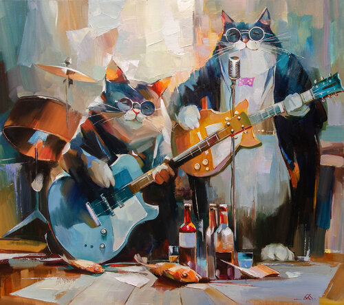 Night Improvisation von Khodakivskyi Vasyl, Malerei kaufen auf Singulart